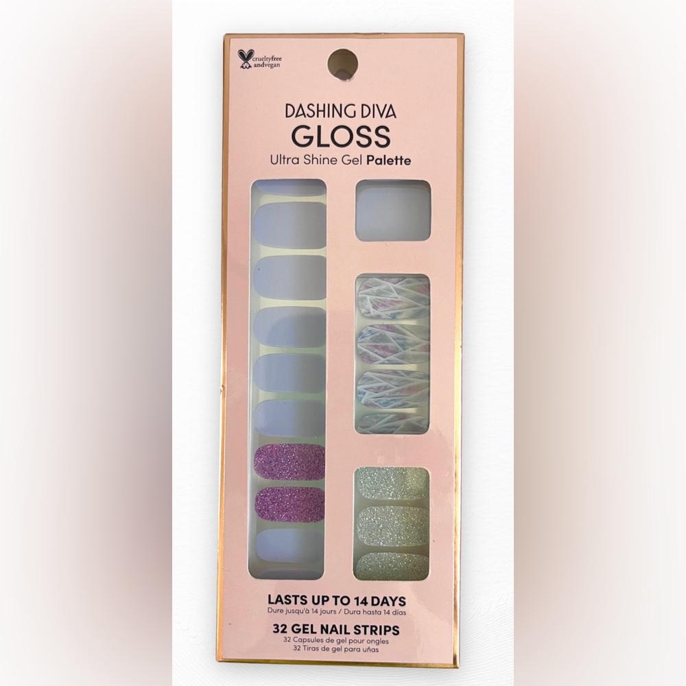 DASHING DIVA GLOSS ULTRA SHINE GEL PALETTE COLOR GS100 GLEAM QUEEN NEW IN BOX
